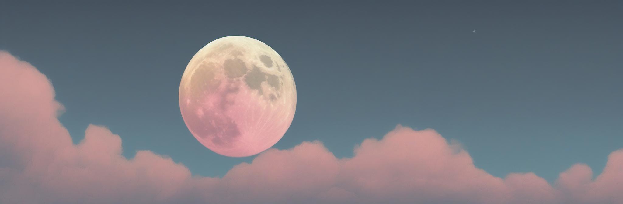 The pale moon hung in a corner of the heavens