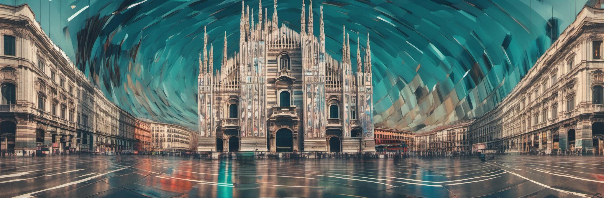 The Duomo transformed into an explosive prismatic surface